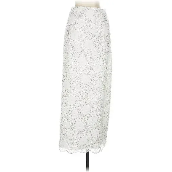 Show Me Your Mumu Love Letter Skirt Embellished Tulle with Floral Sequins XS